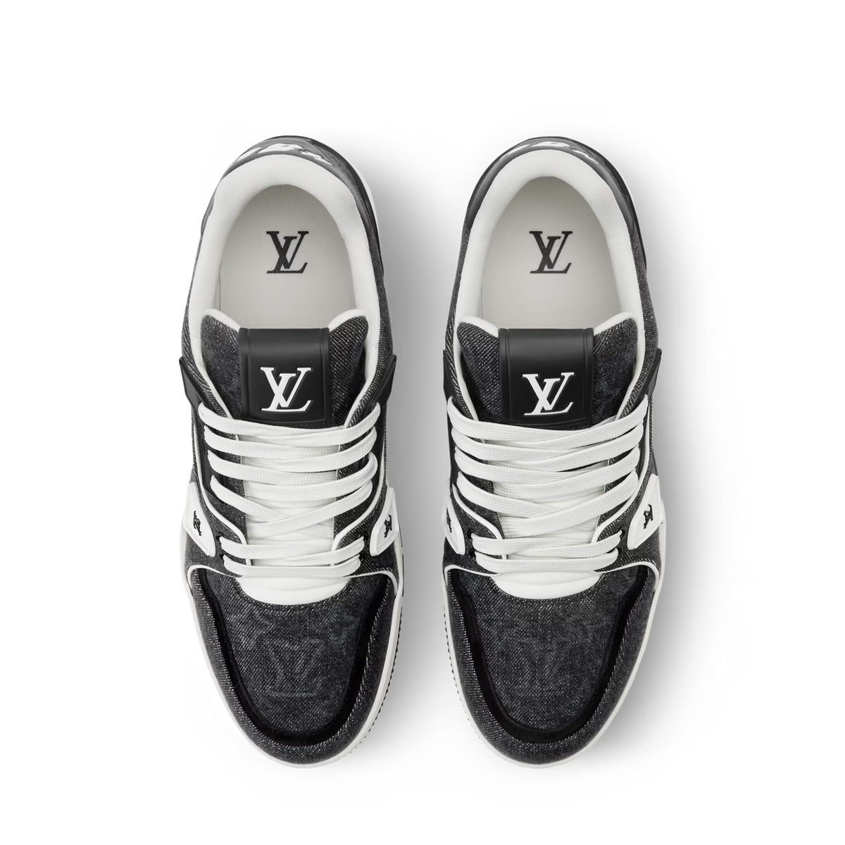 LV Trainer Black Monogram denim