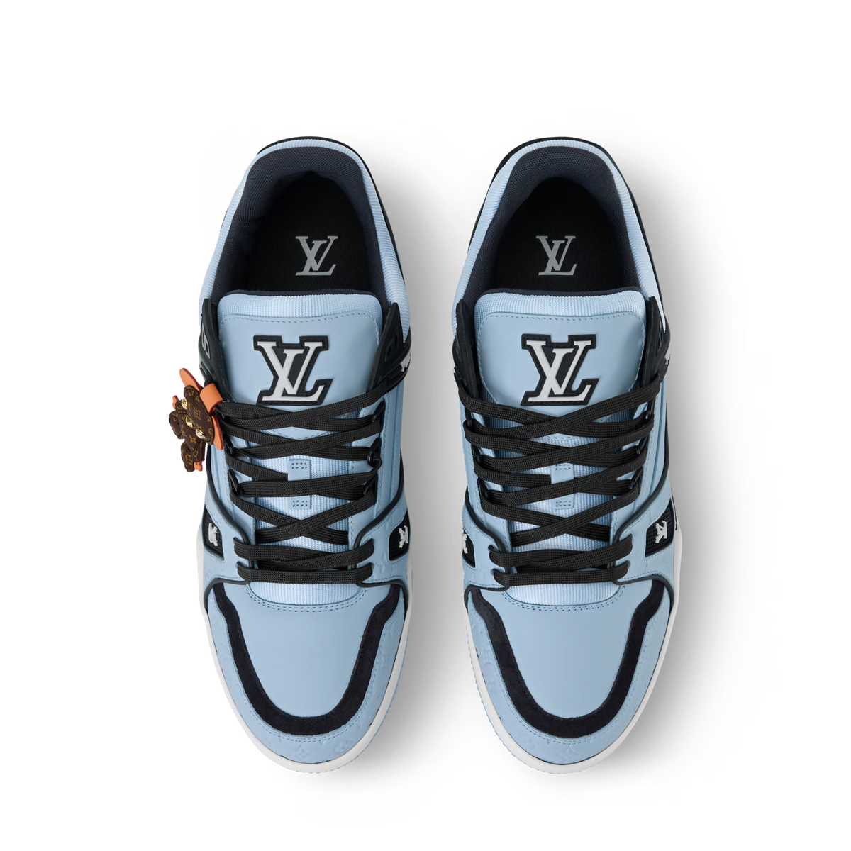 LV Trainer Blue calf leather