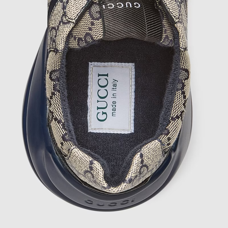 Gucci GG Rhyton Sneaker GG Supreme Canvas 'Beige Blue'
