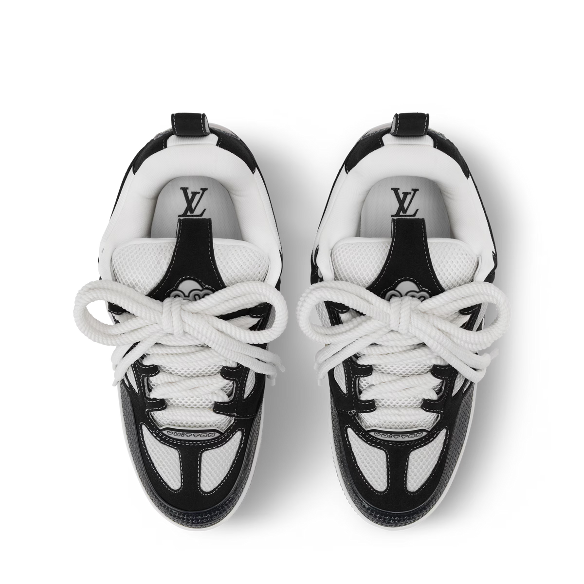 LV Skate Sneaker Black White