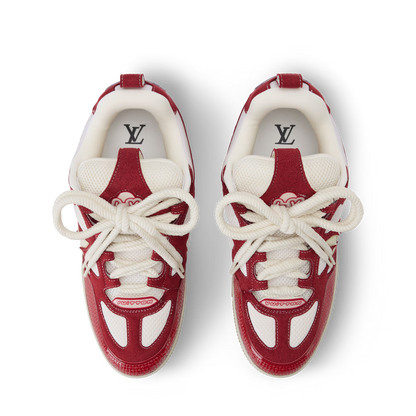 LV Skate Sneaker Red White