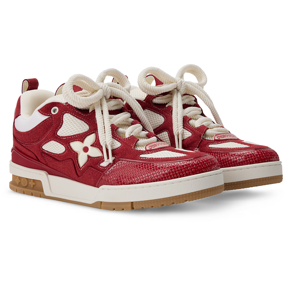 LV Skate Sneaker Red White