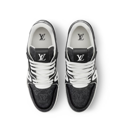 LV Trainer Black Monogram denim