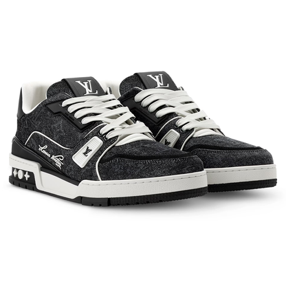 LV Trainer Black Monogram denim