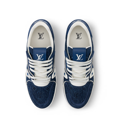 LV Trainer Blue Monogram denim