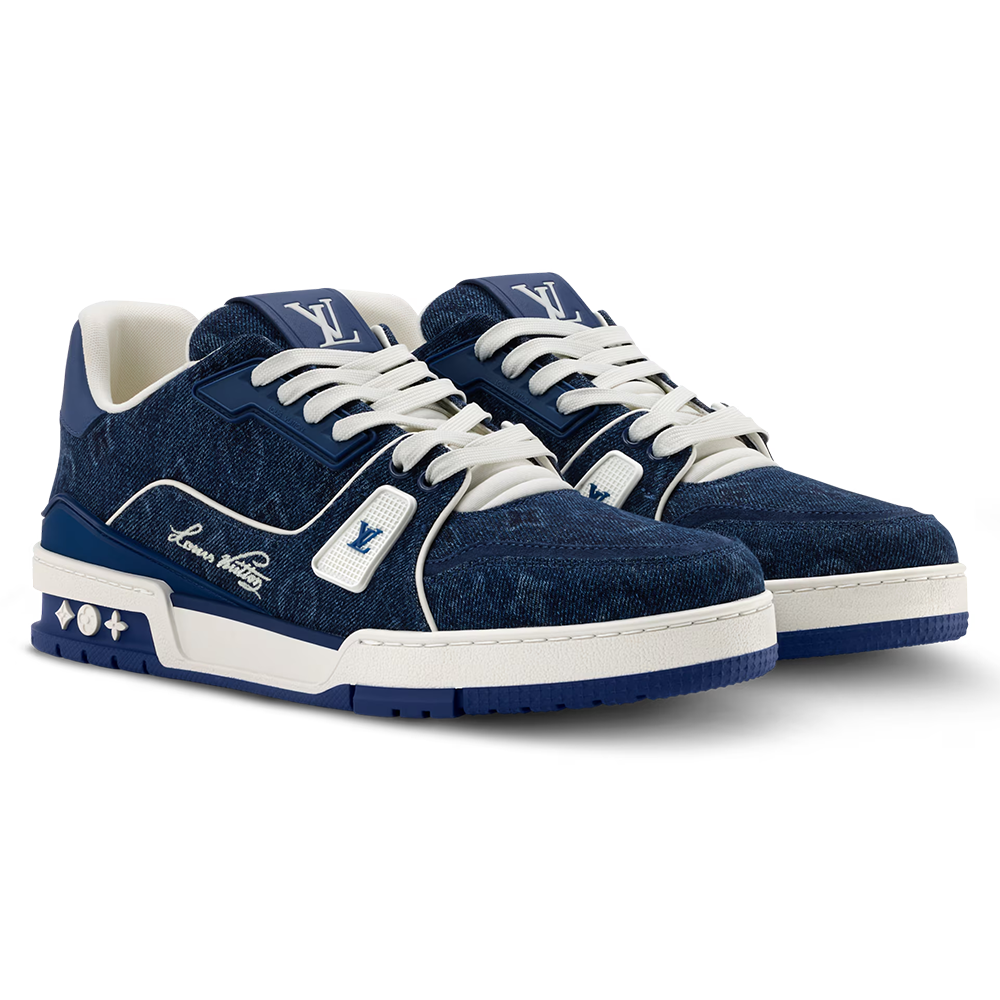 LV Trainer Blue Monogram denim