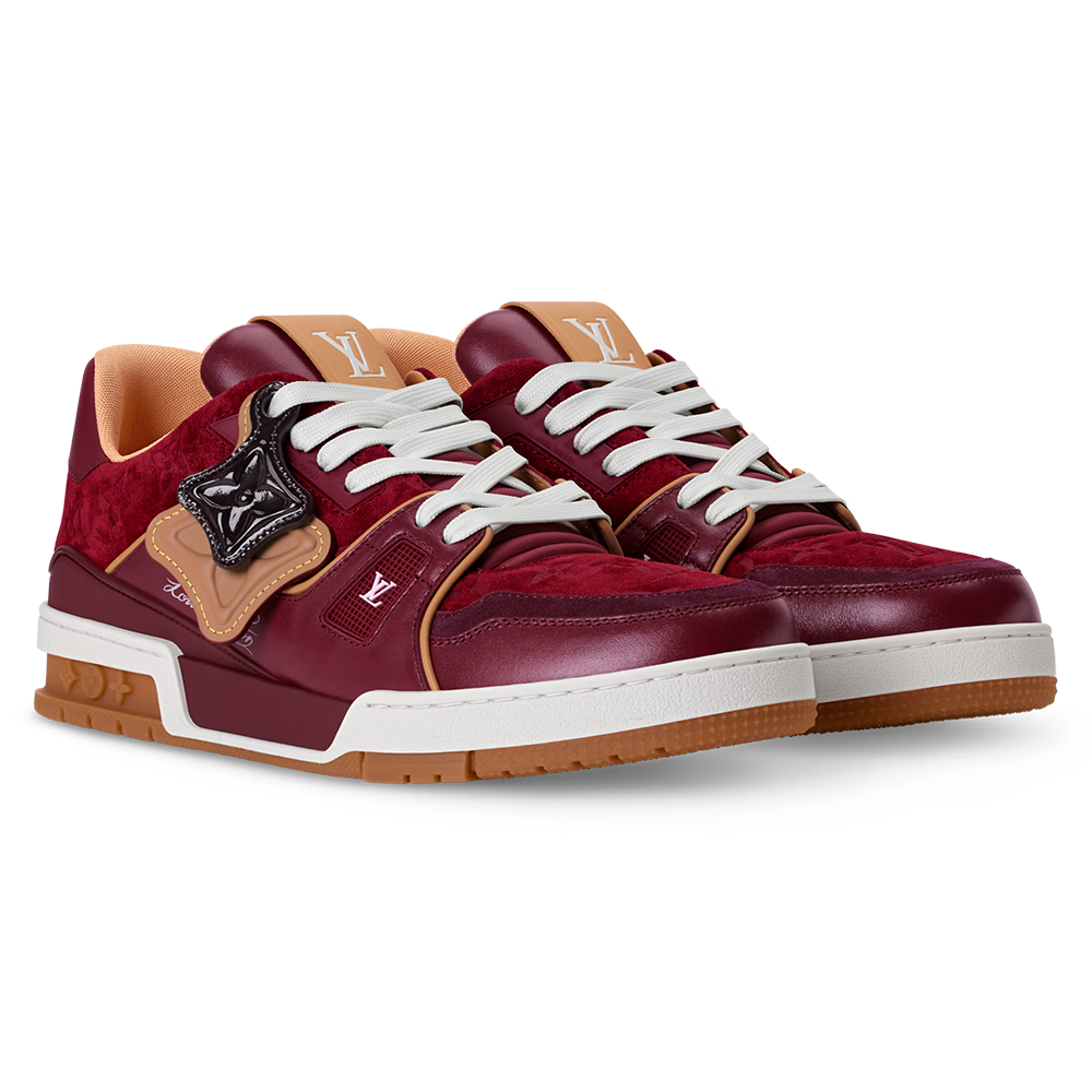 LV Trainer Bordeaux Red