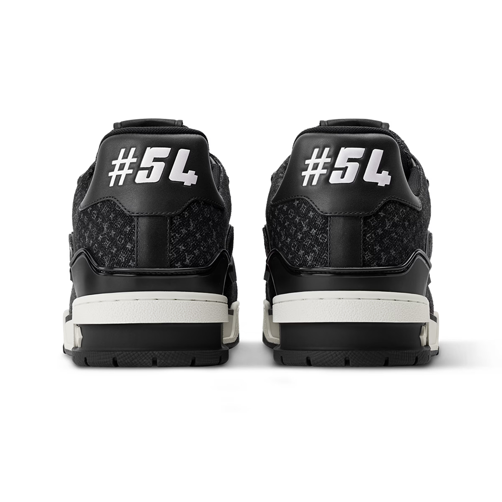 LV Trainer Black Nanogram denim