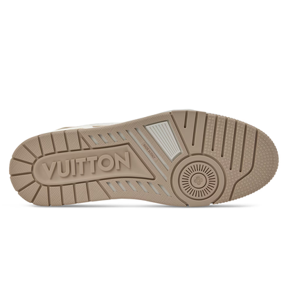 LV Trainer Beige Nanogram denim