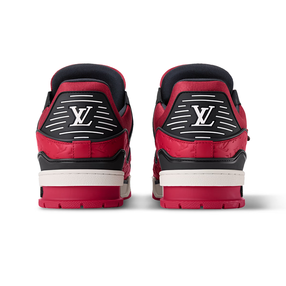 LV Trainer Red calf leather