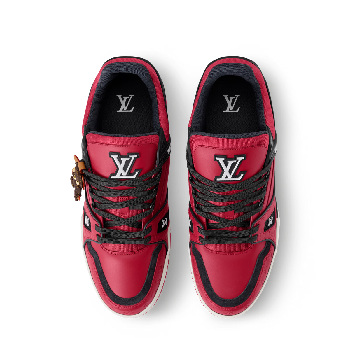 LV Trainer Red calf leather