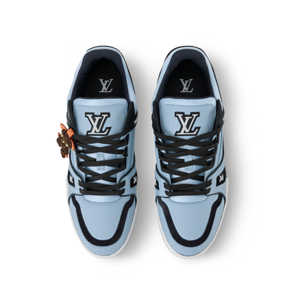LV Trainer Blue calf leather
