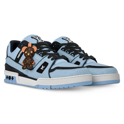 LV Trainer Blue calf leather