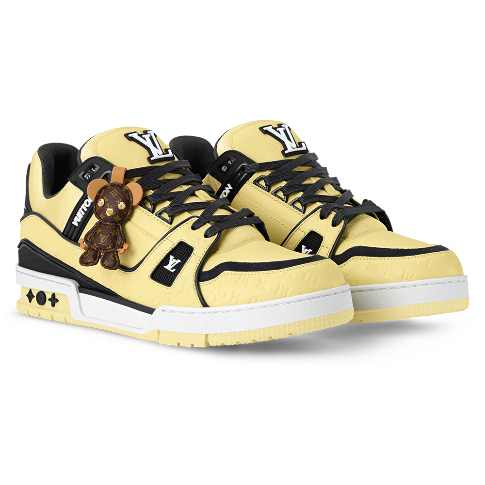 LV Trainer Yellow calf leather
