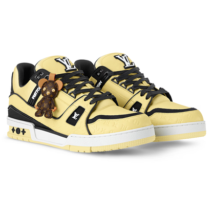LV Trainer Yellow calf leather