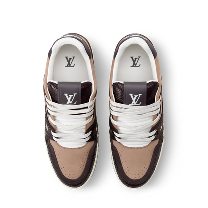 LV Trainer Brown Nubuck calf leather